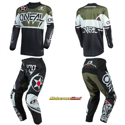 O'NEAL 2022 Element Warhawk Jersey Pant Combo Black/White/Green