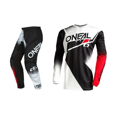 Oneal 2022 Youth Element Racewear Black/White/Red Jersey Pant Combo