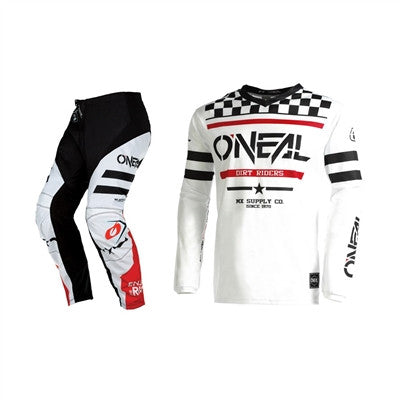 O'NEAL 2022 Youth Element Squadron White/Black Jersey Pant Combo