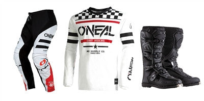 O'NEAL 2022 Element Squadron White Jersey Pant Boots Combo
