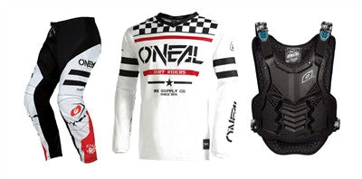 O'NEAL 2022 Element Squadron White/Black Jersey Pant Chest Protector Combo