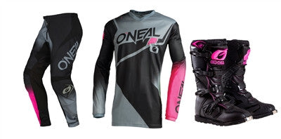 O'NEAL 2022 Womens Element Racewear Jersey Pant Rider Boots Combo