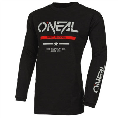 Oneal 2025 Youth Element Squadron Cotton Jersey - Black/Grey