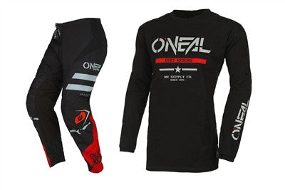 O'NEAL 2022 Youth Element Squadron Cotton Black/Grey Jersey Pant Combo