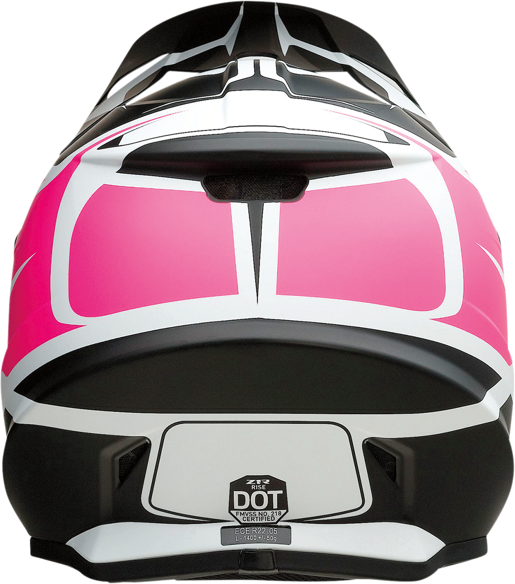Z1R Rise Flame Offroad Helmet Pink