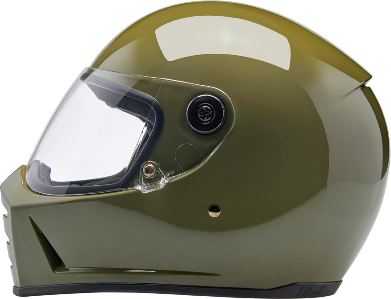 Biltwell Lane Splitter Full Face Helmet Gloss Olive Green