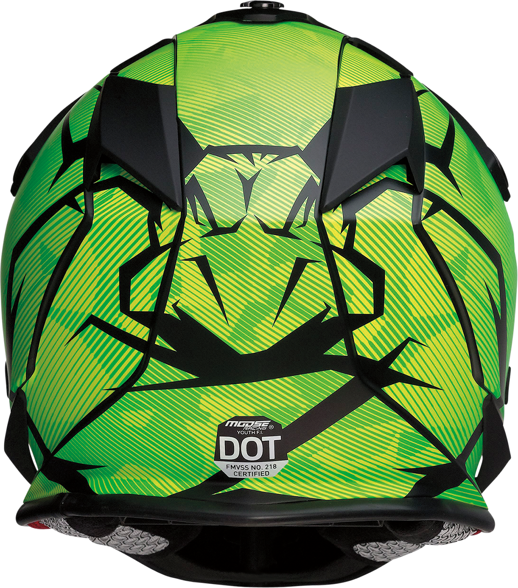 Moose Racing Youth F.I. Agroid MIPS Helmet Yellow/Green