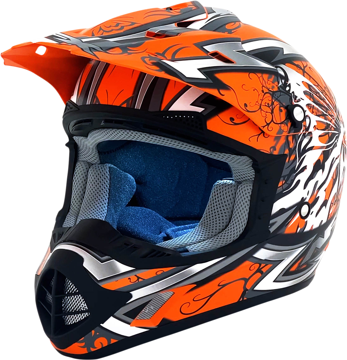 AFX FX-17 Offroad Helmet Butterfly Matte Orange