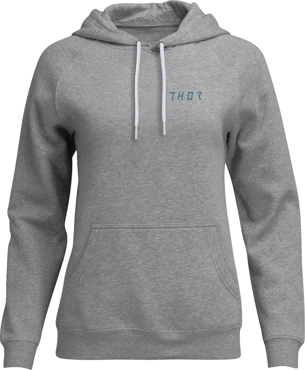 Thor Womens Trax Pullover Hoodie Heather Light Gray