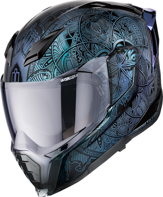ICON Ultraflite Full Face Helmet Opal Mandala MIPS Blue