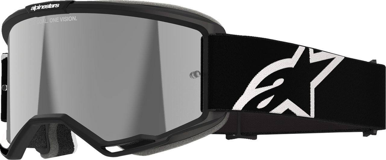 Alpinestars Vision 5 Goggle - Corp Black Silver Mirror Len