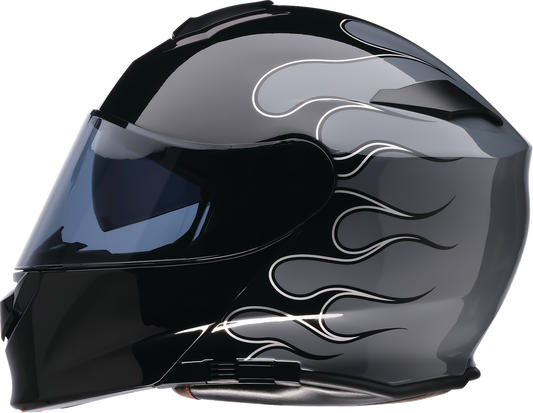 Z1R Solaris 2.0 Modular Helmet Flame Black/Gray