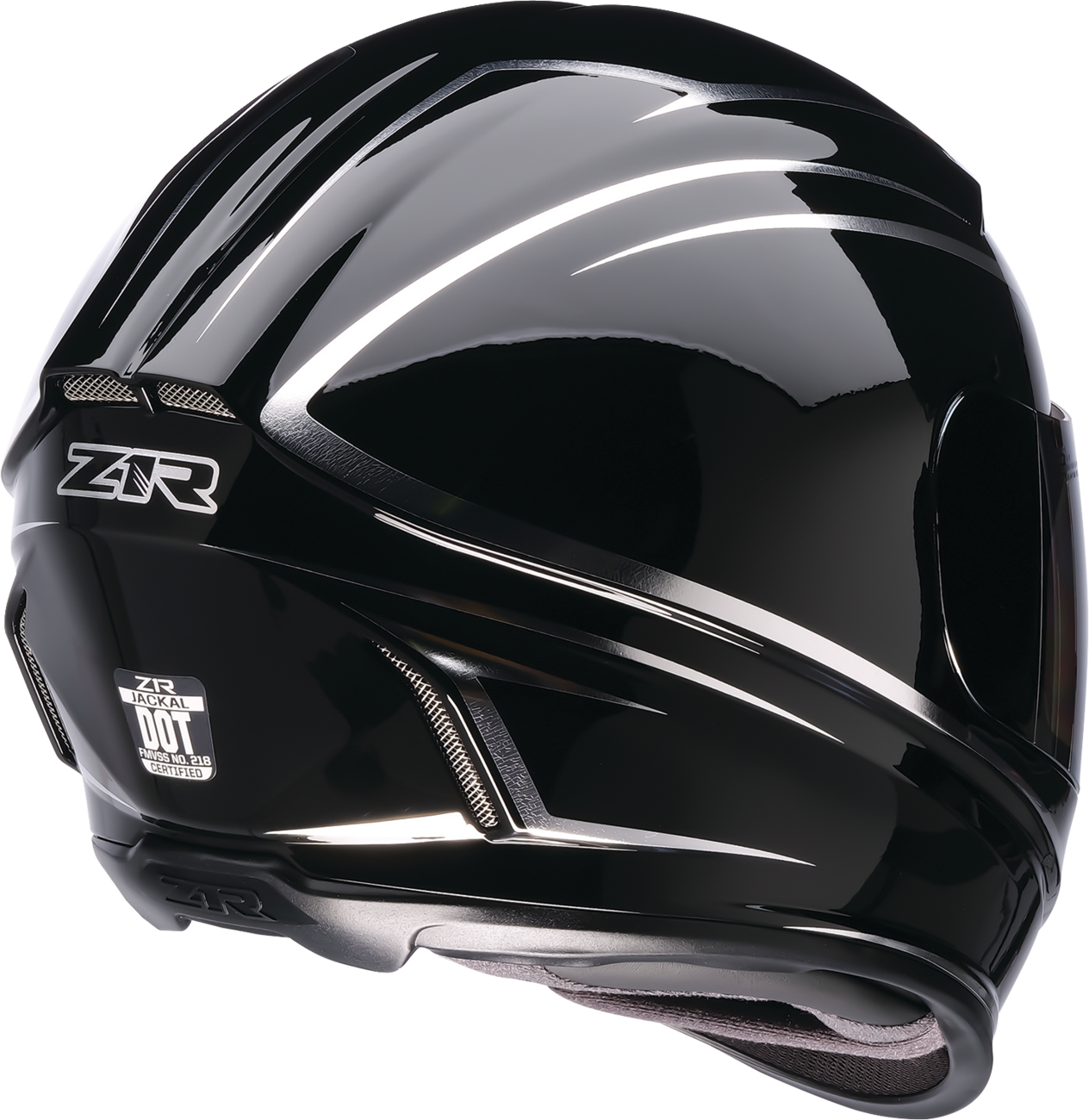 Z1R Jackal Full Face Helmet Foil Black/Silver