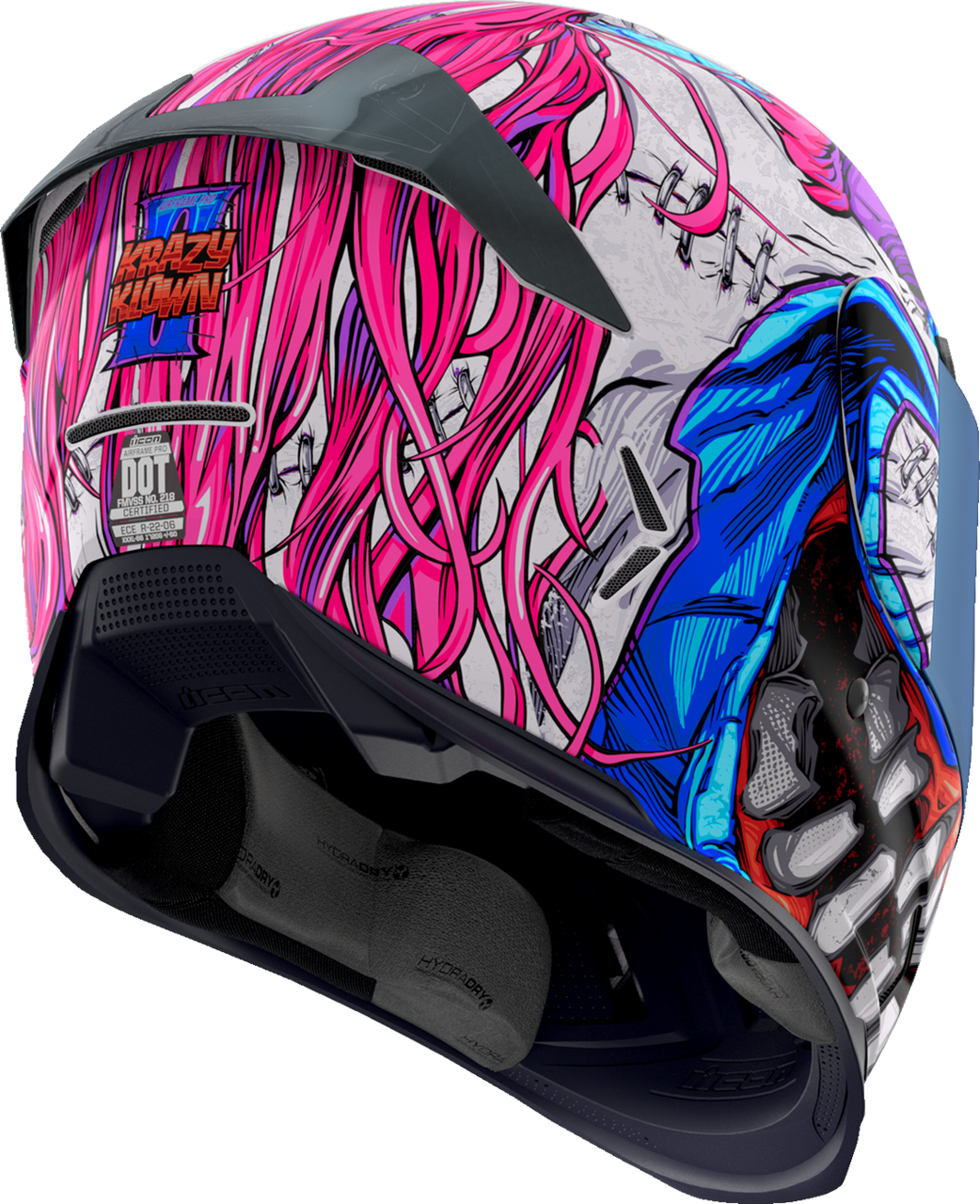 Icon Airframe Pro Helmet Krazy Klown 2 Pink