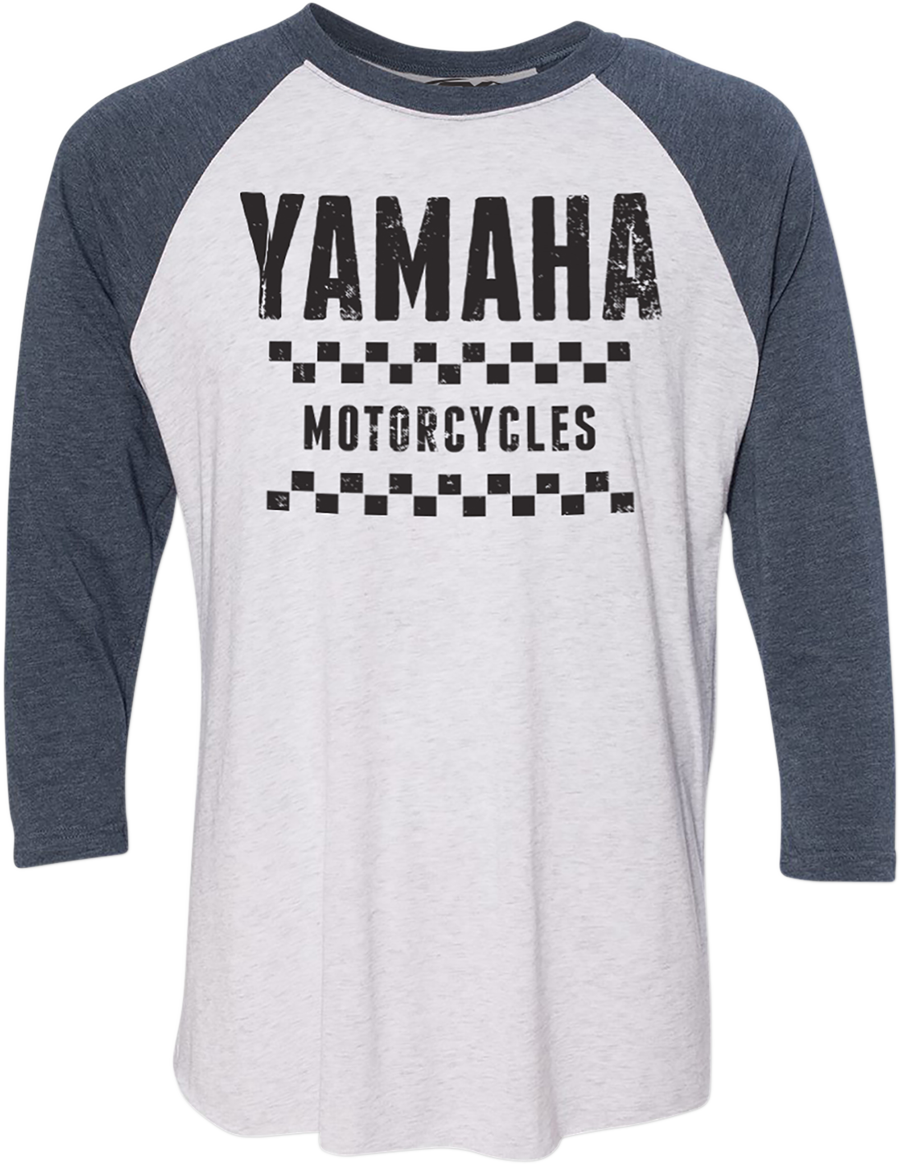 Factory Effex Yamaha Vet Baseball T-Shirt - White/Navy