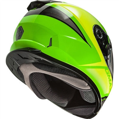 GMAX FF-49S Hail Snow Helmet with Electric Shield - Neon Green/Hi-Vis/Black