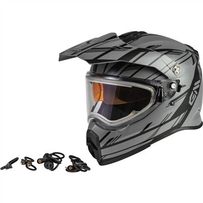 GMAX AT-21S Epic Snow Helmet with Electric Shield - Matte Grey/Black