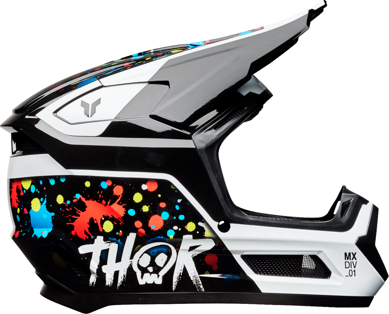 Thor 2025 Youth Fleet Helmet Splat Black