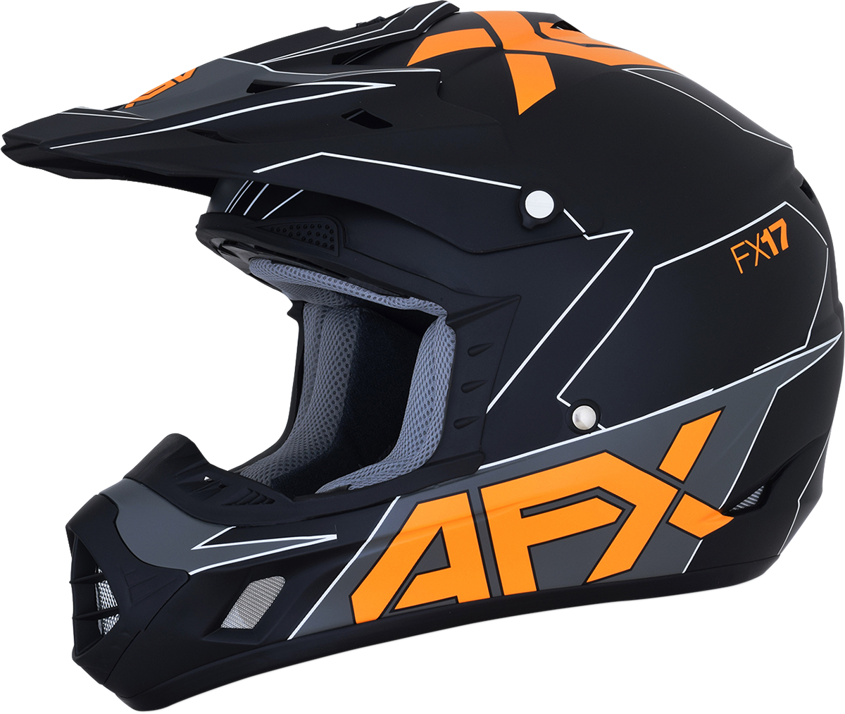 AFX FX-17 Offroad Helmet Aced Matte Black/Orange