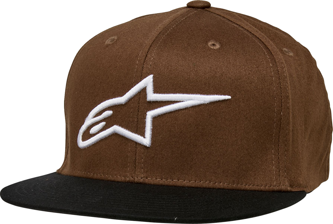 Alpinestars Ageless Flat Bill Hat - Brown/Black