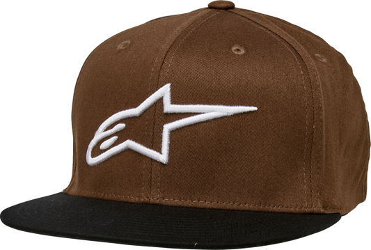 Alpinestars Ageless Flat Bill Hat - Brown/Black