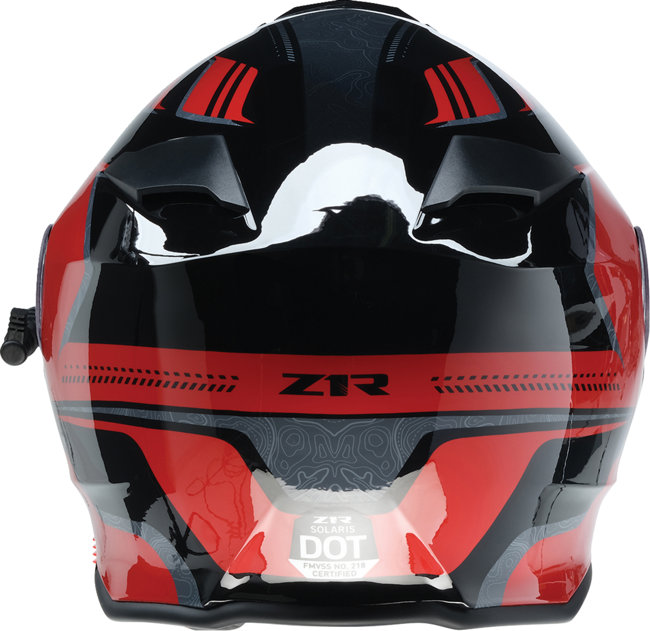 Z1R Solaris First Tracks Modular Electric Snow Helmet Black/Red