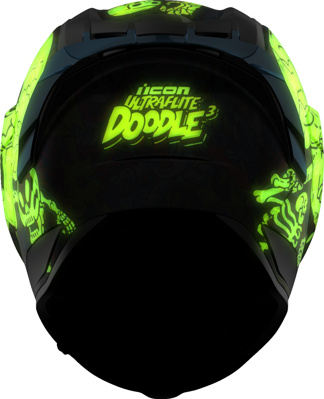 ICON Ultraflite MIPS Helmet Doodle 3 Blue