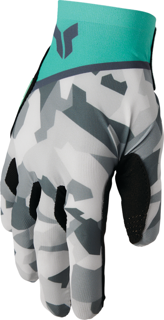 Thor 2025 Womens SPORTMODE Shadow Gloves Teal