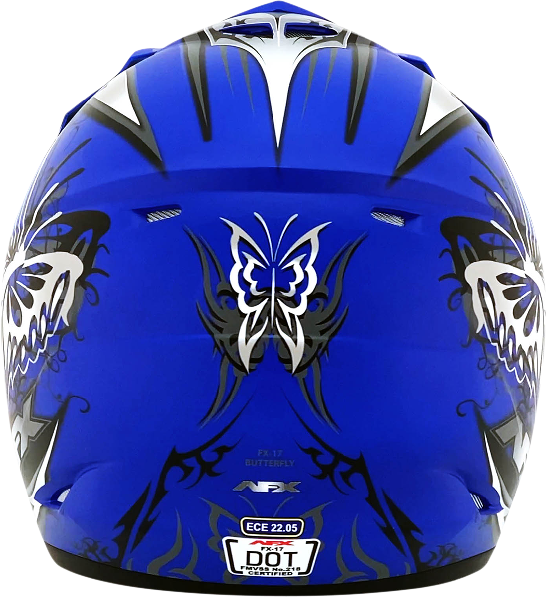 AFX Youth FX-17Y Offroad Helmet Butterfly Matte Blue