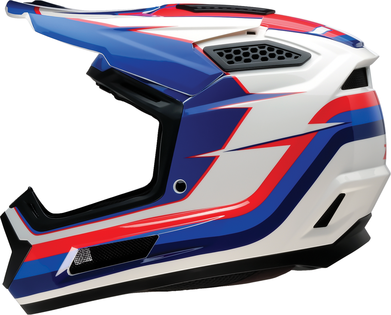 Z1R Dirt Maxx Offroad Helmet Vortex Red/White/Blue