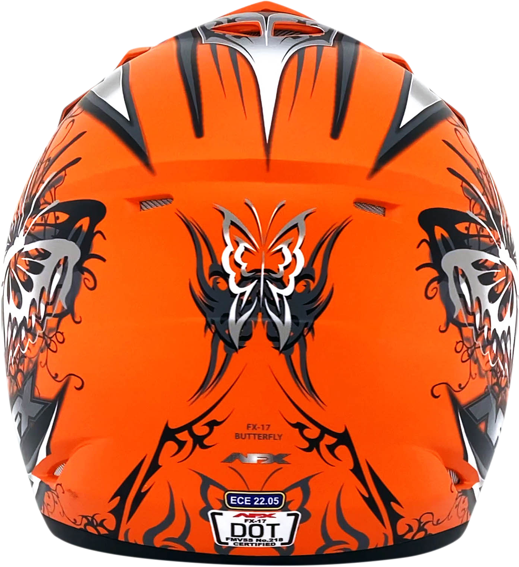 AFX Youth FX-17Y Offroad Helmet Butterfly Matte Orange