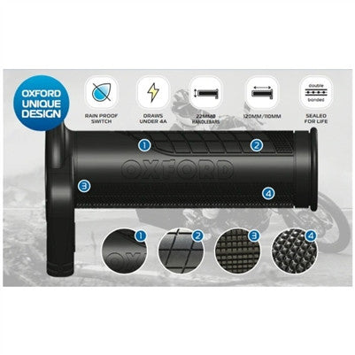 Oxford Heaterz EVO - Touring Heated Grips EL421Z
