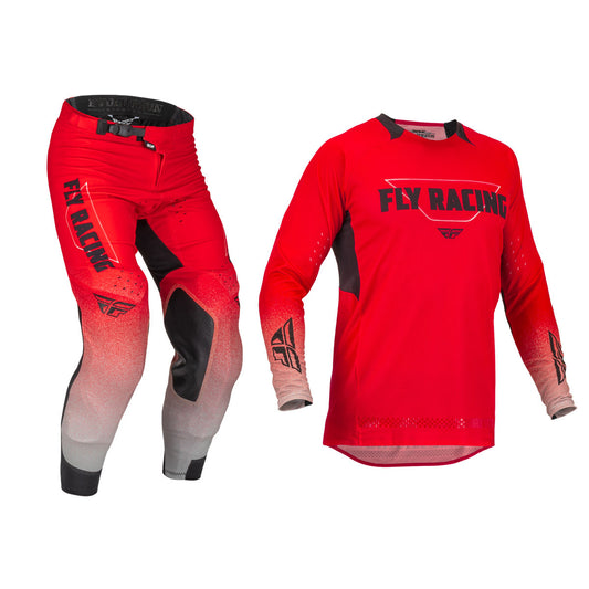 FLY Racing 2023 Evolution DST Jersey Pant Combo Red/Grey