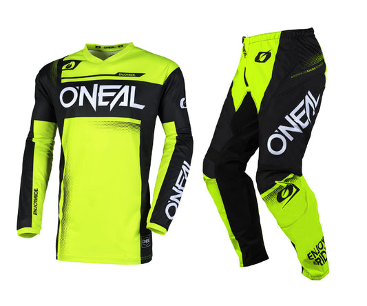O'Neal 2025 Element Racewear Jersey Pant Combo Black/Neon