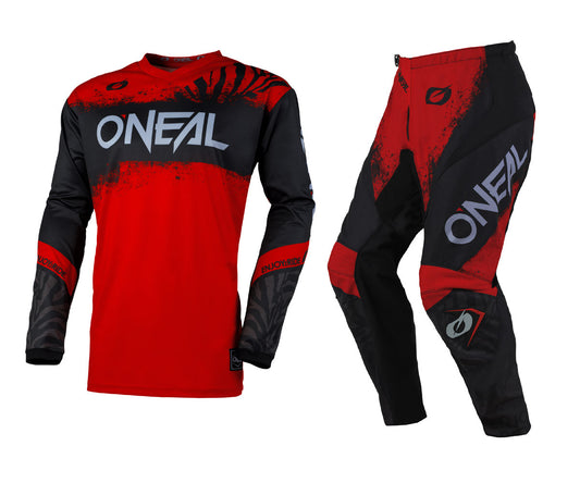 O'Neal 2025 Element Shocker Jersey Pant Combo Black/Red