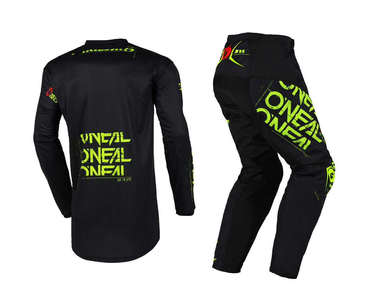 O'Neal 2025 Element Static Jersey Pant Combo Black/Neon