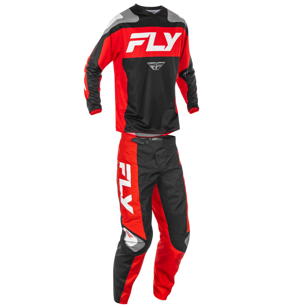 FLY Racing 2025 F-16 Jersey Pant Combo Black/Red/White
