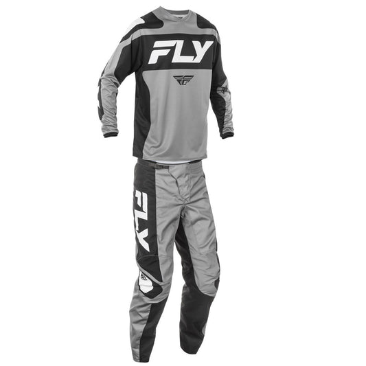 FLY Racing 2025 F-16 Jersey Pant Combo Black/White