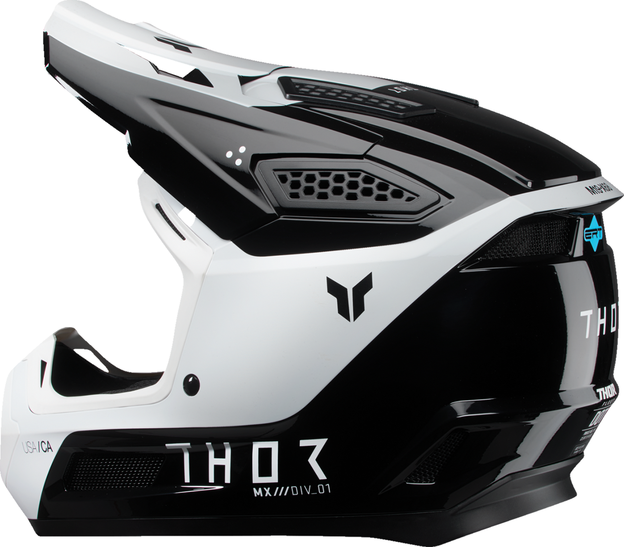 Thor 2025 Fleet Helmet Storm Black/White