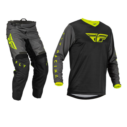 FLY Racing 2023 F-16 Jersey Pant Combo Black/Grey/Hi-Vis