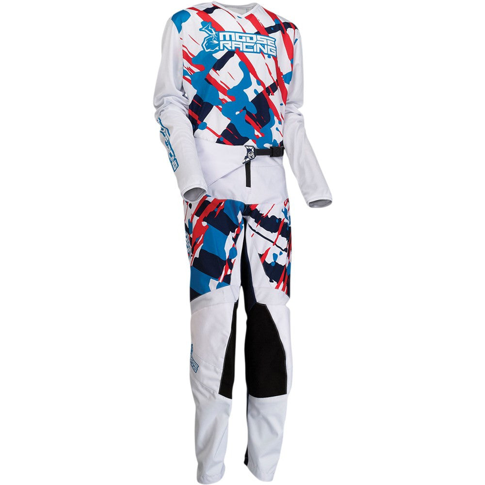 Moose Racing 2022 Youth Agroid Jersey Pant Combo - White