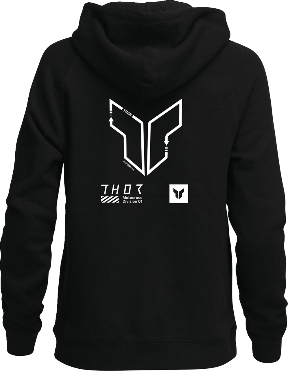 Thor Womens Trax Pullover Hoodie Black