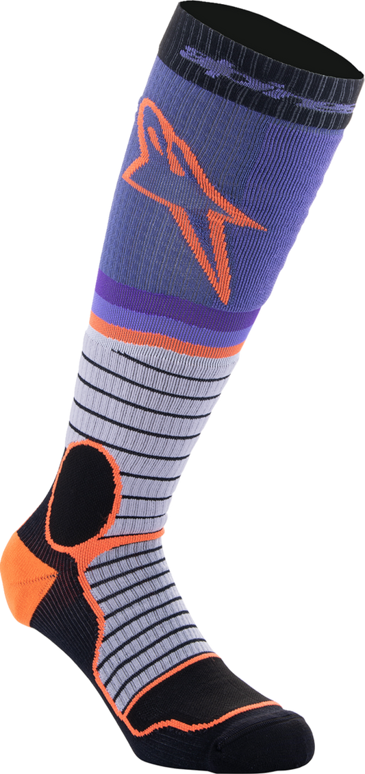 Alpinestars 2024 MX Pro Socks - Black/Gray/Purple/Orange