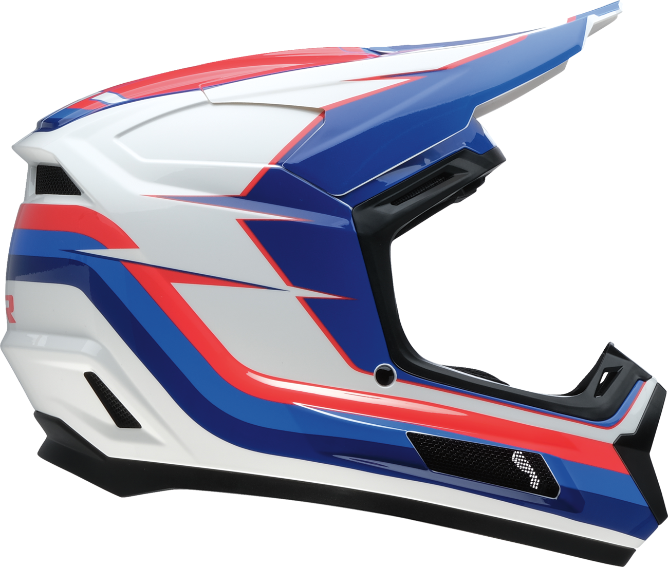 Z1R Youth Dirt Maxx Offroad Helmet Vortex Red/White/Blue