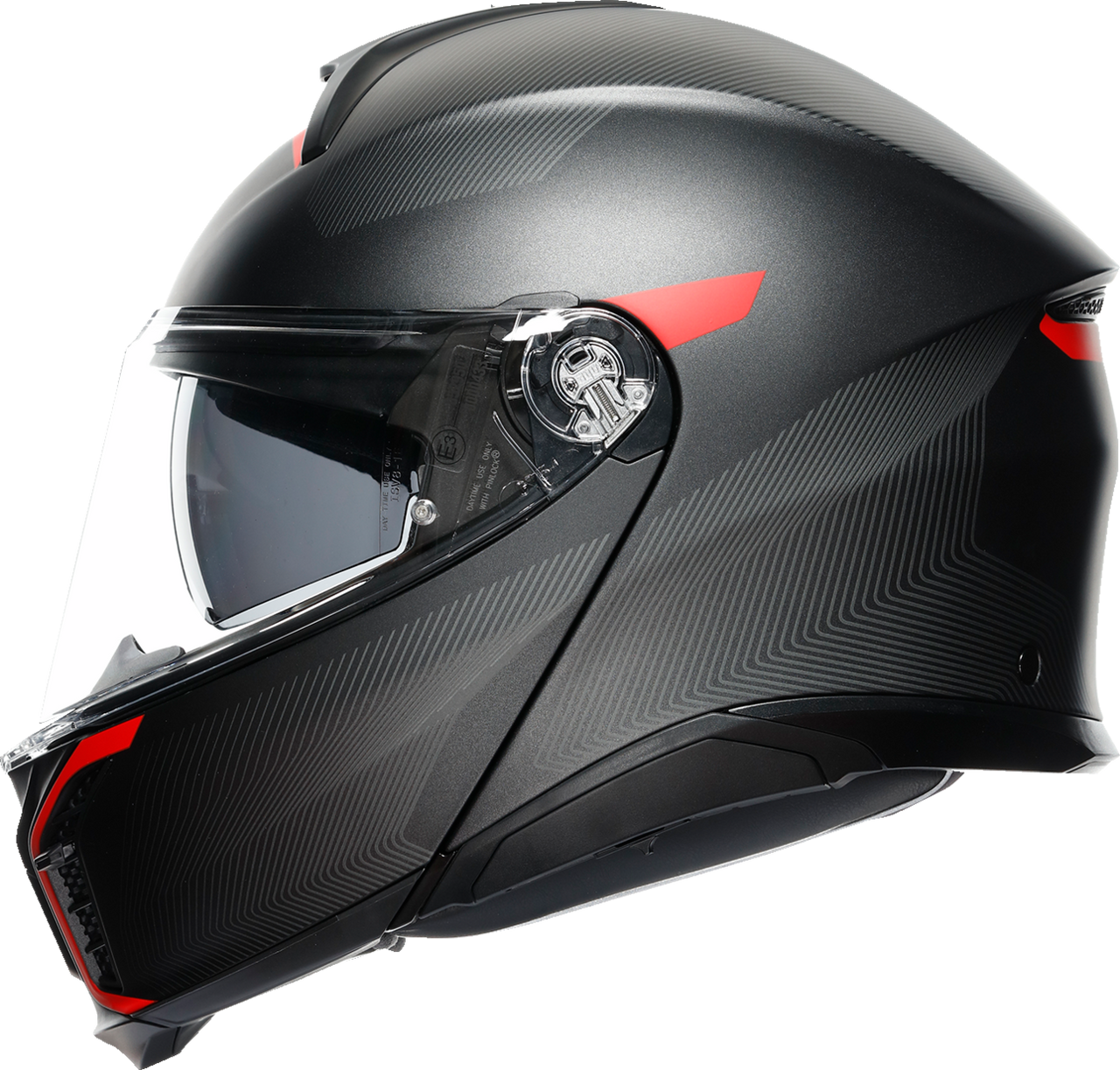 AGV Tourmodular Helmet Frequency Matte Gunmetal/Red