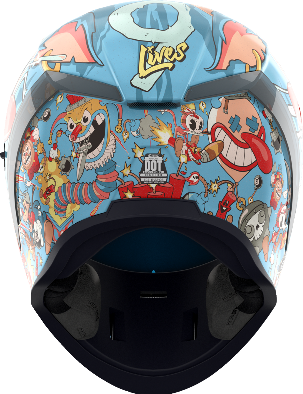 ICON Airform MIPS Helmet 9 Lives Blue