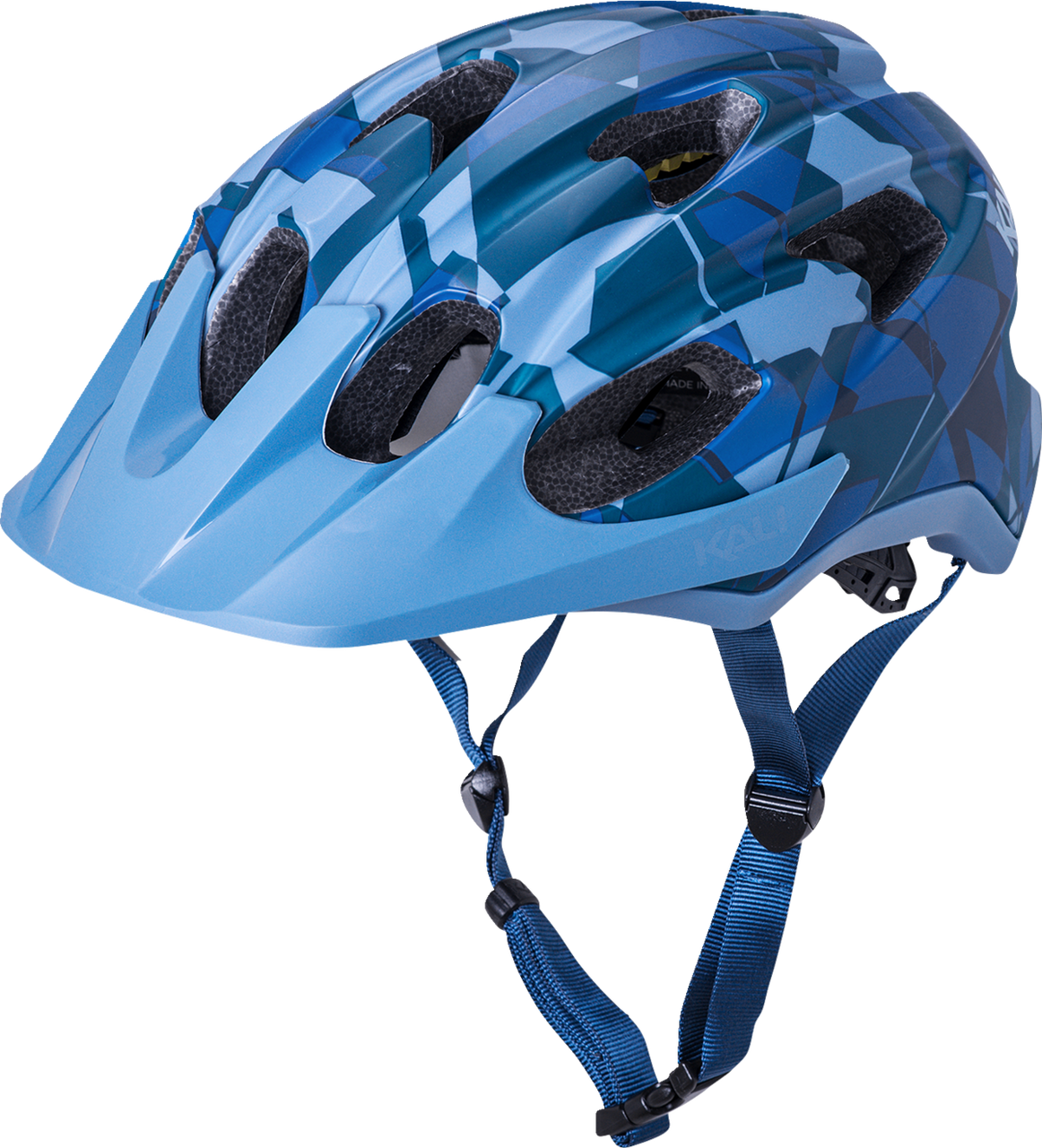 Kali Pace Camo Bicycle Helmet Camo Matte Thunder Blue