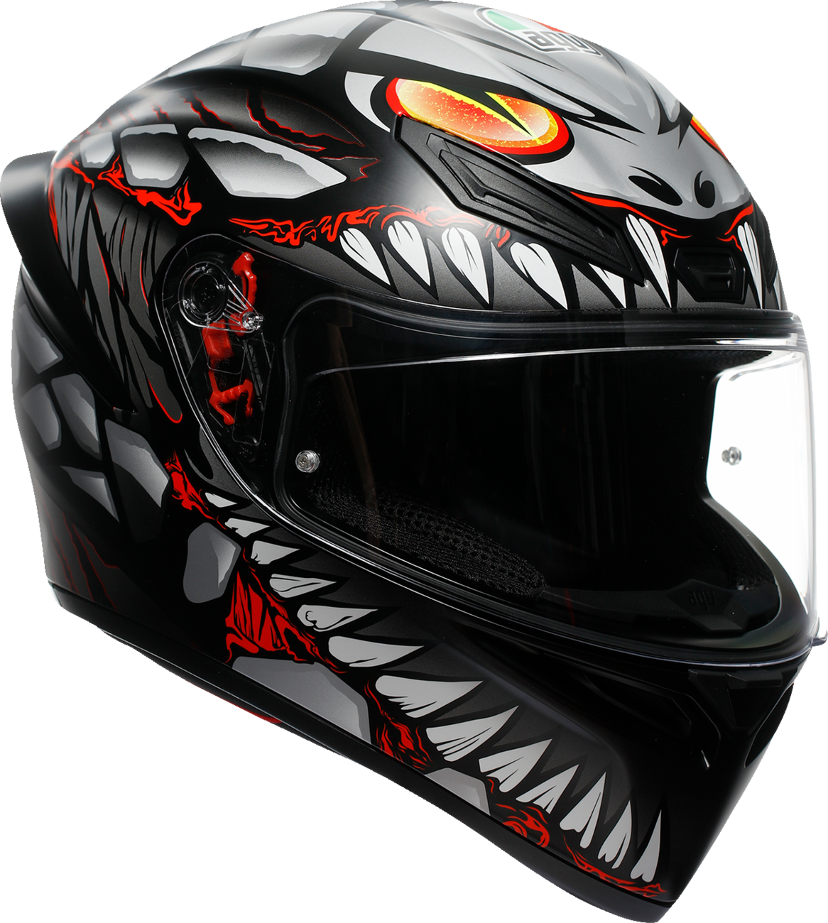 AGV K1 S Full Face Helmet Lyzard Matte Black/Gray/Red