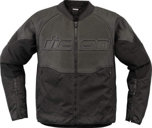 ICON Overlord3 CE Leather Jacket Black