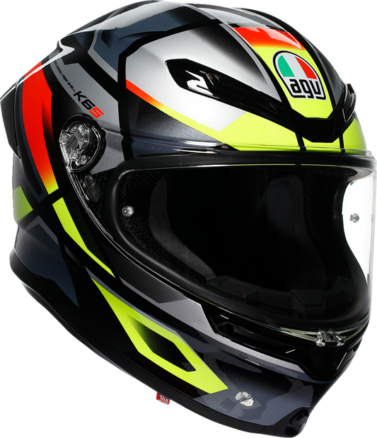 AGV K6 S Full Face Helmet Erazer Black/Red/Yellow Fluo